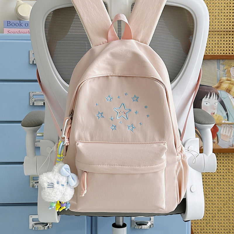 Cute Printed Star-Embellished Backpack Kalsten