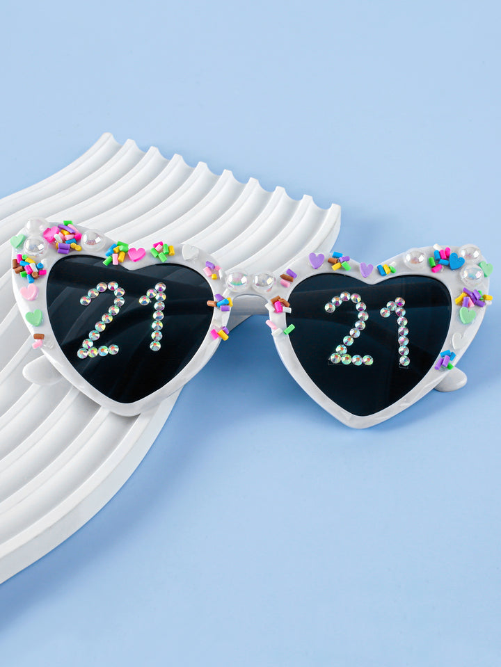 Decorative Celebration Heart-Shaped Sunglasses Kalsten