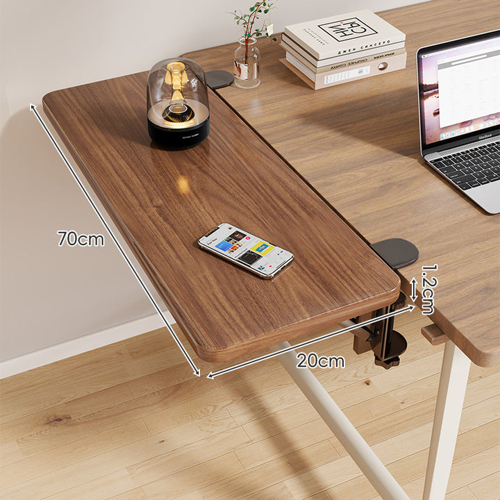Clamp-On Adjustable Under-Desk Extension Work Surface