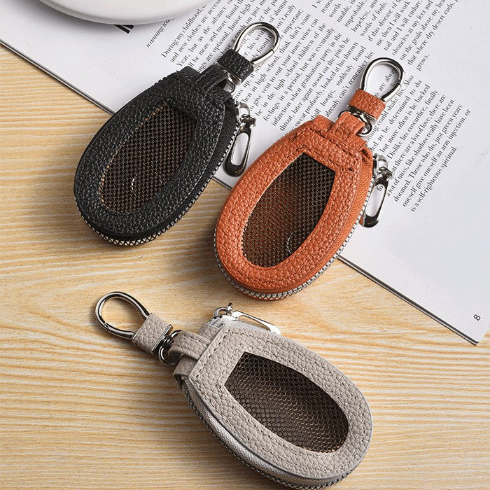 Textured Leather Coin Pouch with Clip Kalsten