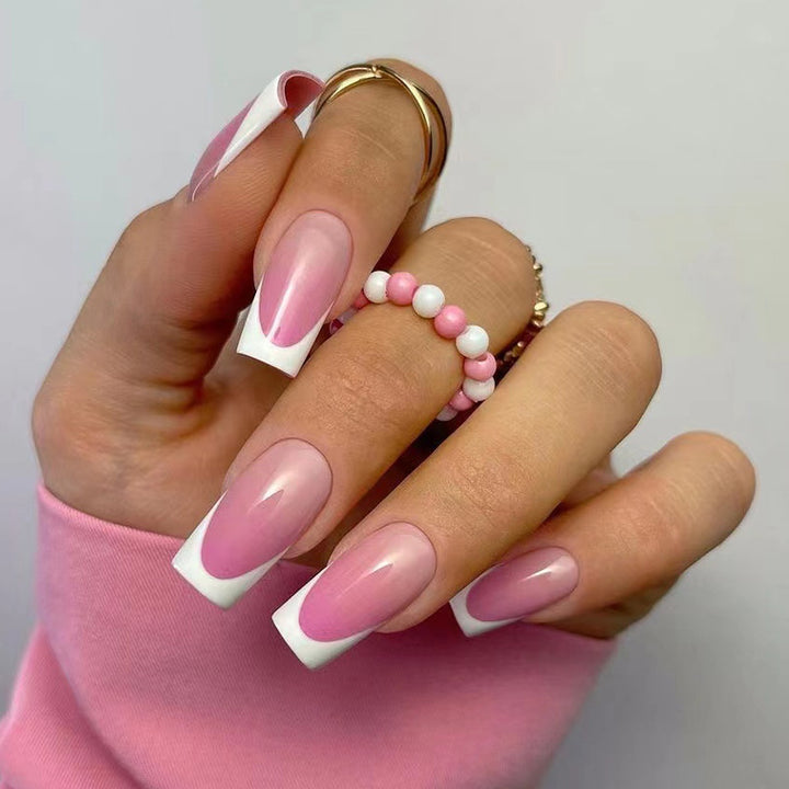 Artful Nail Extensions with Delicate Ombre Design Kalsten
