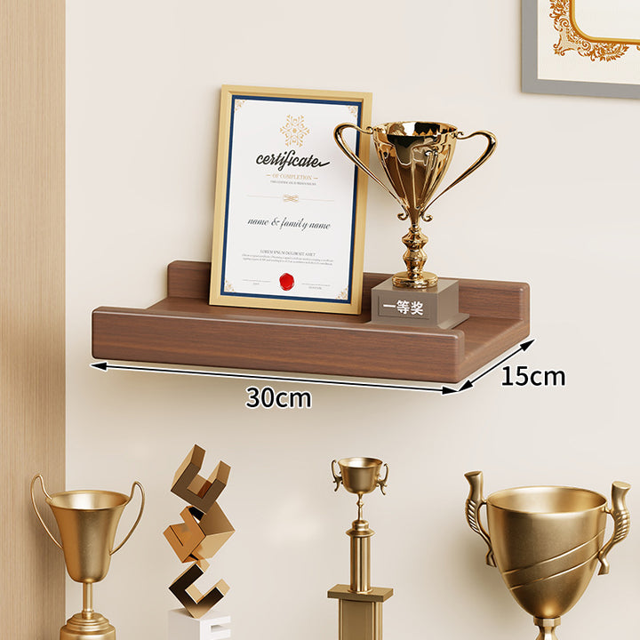 Wall-Mounted Floating Display Shelf Lacquered High-Gloss MDF