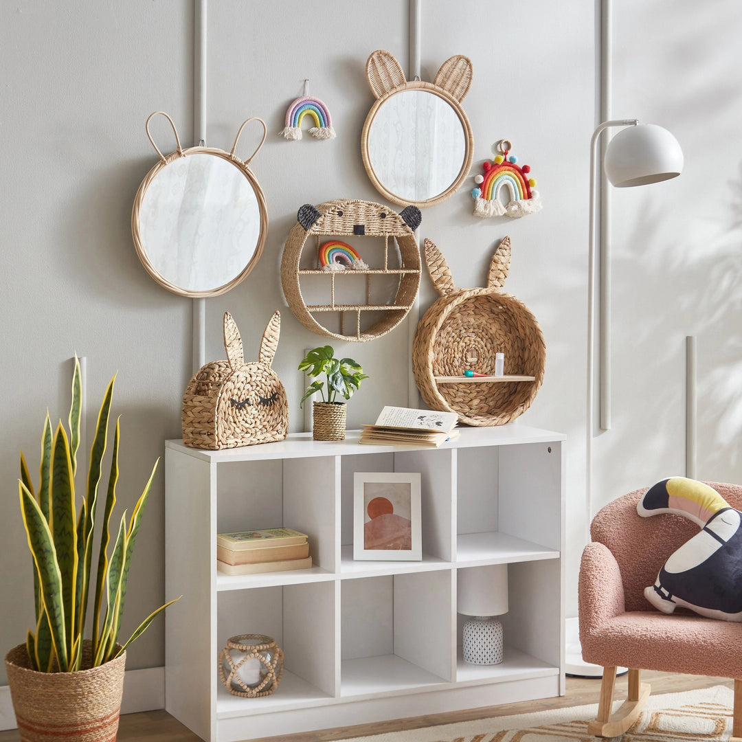 Decorative Wall Basket in Wave Pattern Kalsten