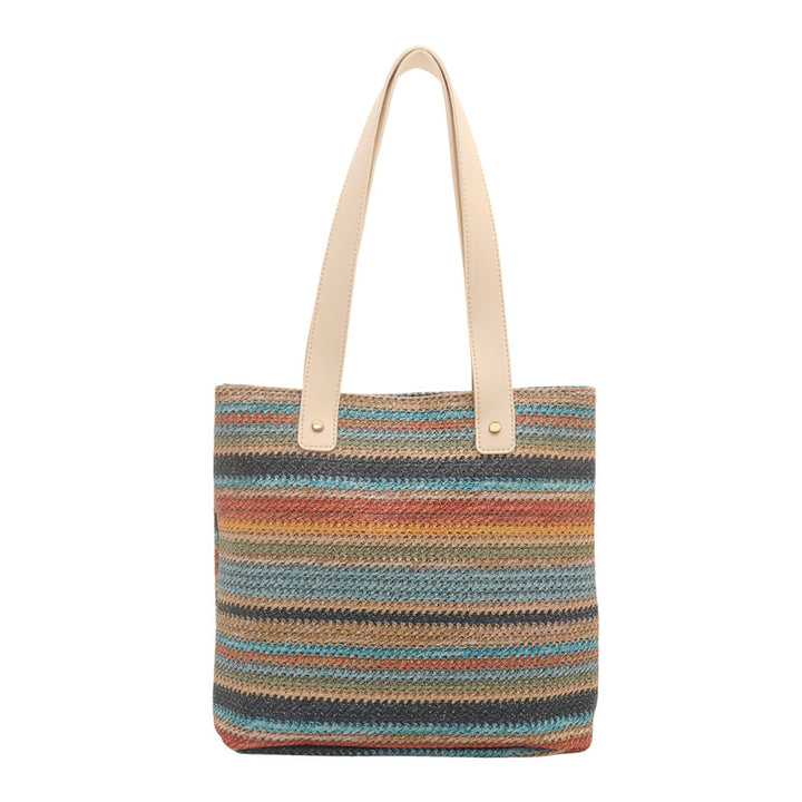 WoColorful Woven Tote Bag Kalsten