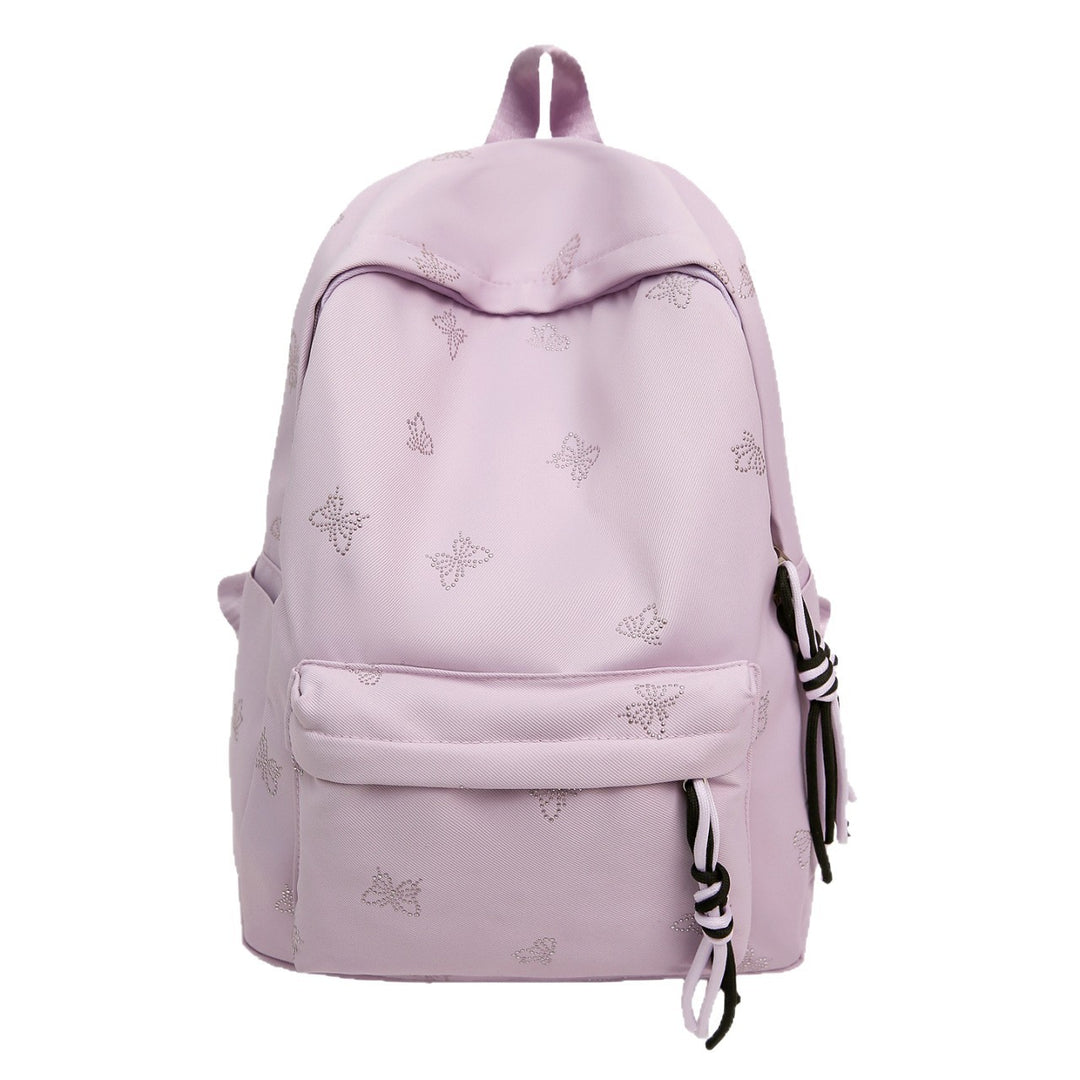 Butterfly Emblem Decorated Backpack Kalsten