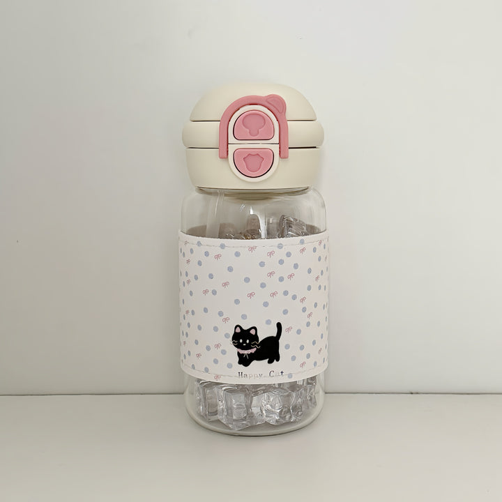 Women's water bottle with creative design and integrated straw Kalsten