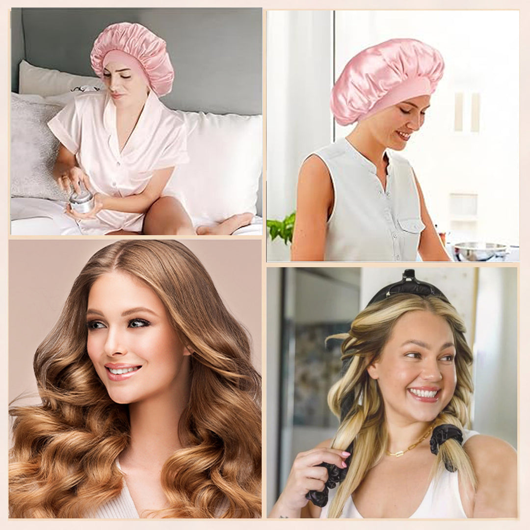 Satin Sleep Cap Set