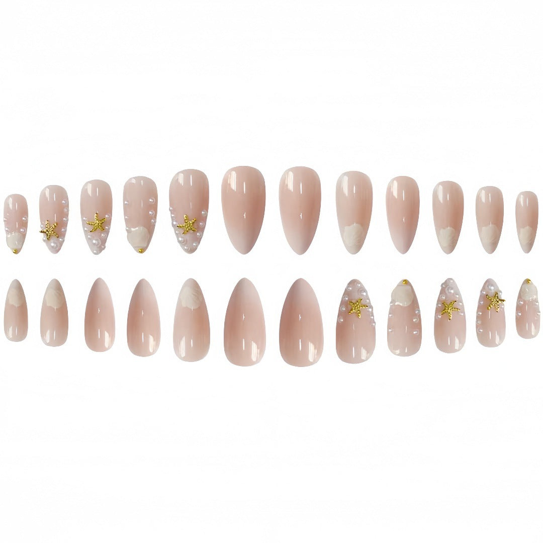 Shell-Inspired Nail Art Extensions Kalsten