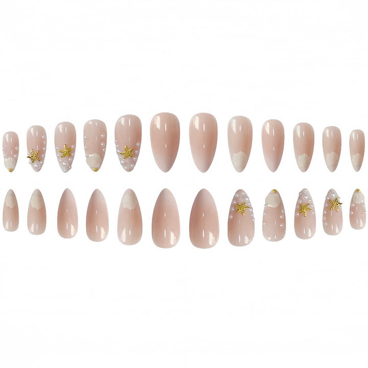 Shell-Inspired Nail Art Extensions Kalsten