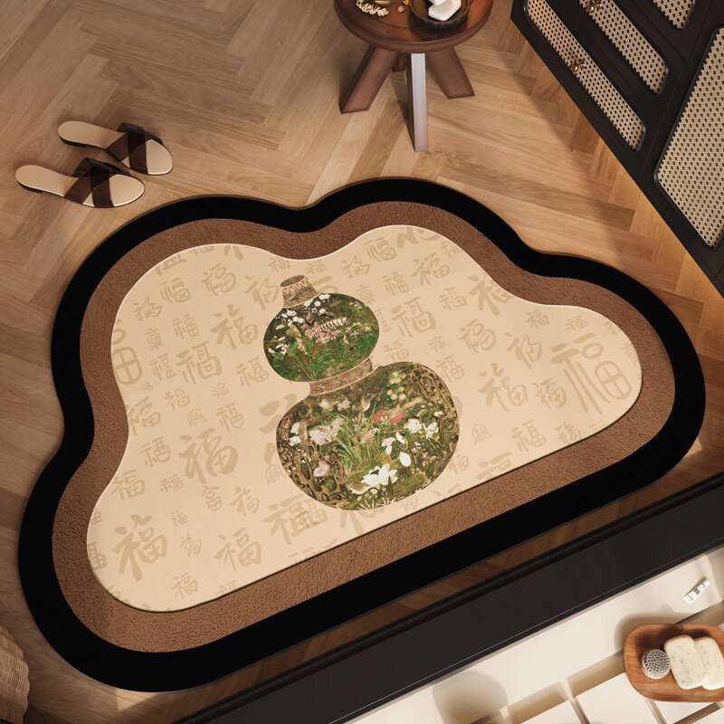 Playful Bear-Themed Plush Bath Mat
