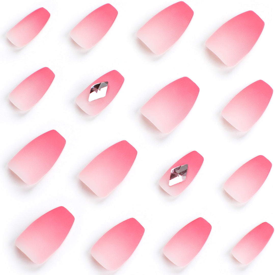 Glamorous nail art with elegant rhinestone accents Kalsten