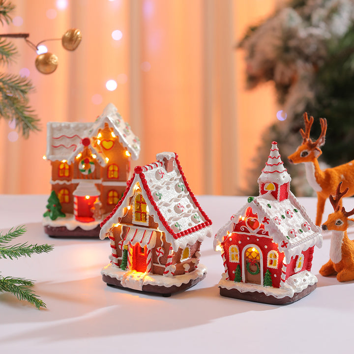 LED Light-Up Gingerbread House Decoration Kalsten