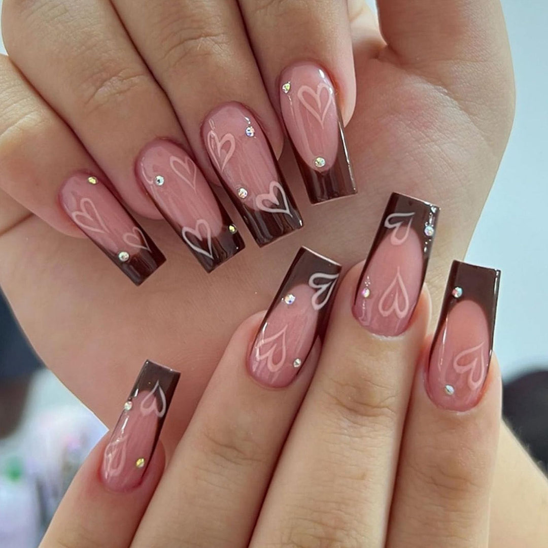 Artificial nails with modern night motif Kalsten