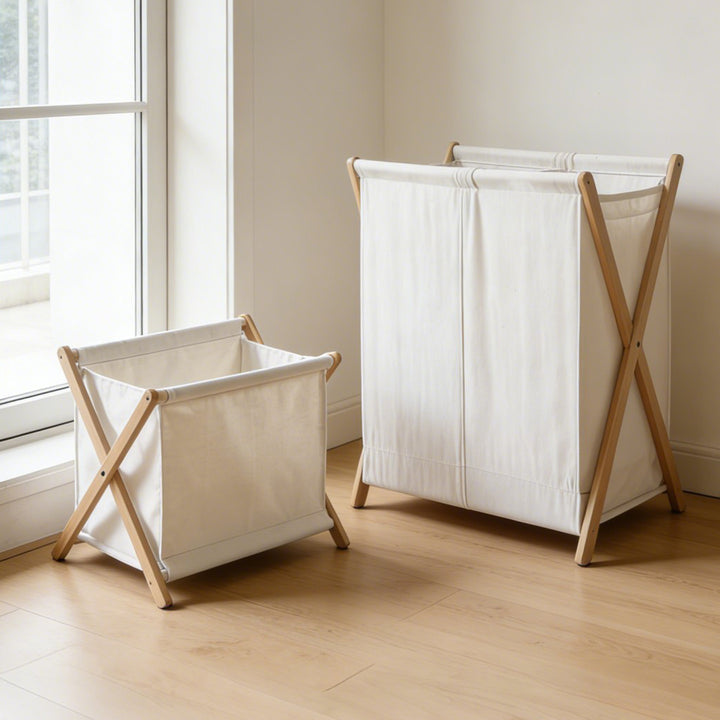 Modern laundry basket with folding frame Kalsten