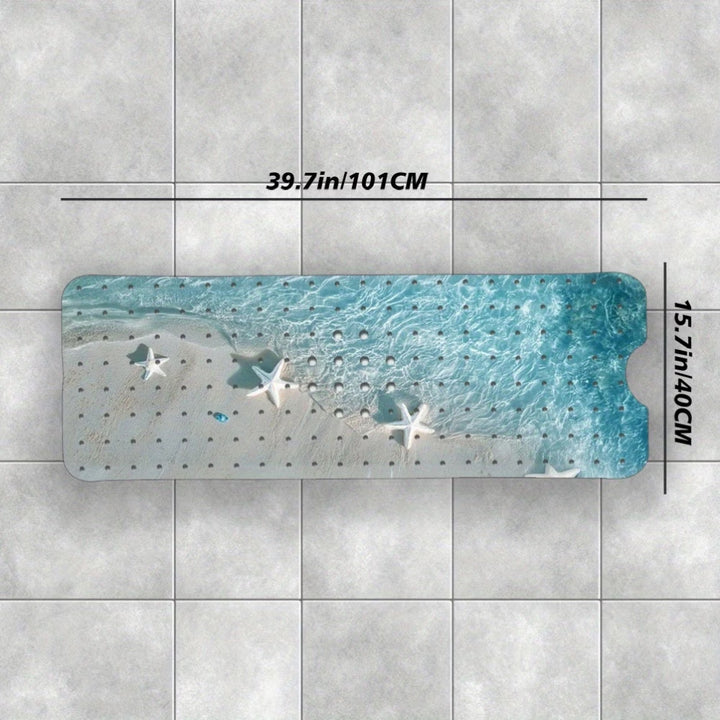 Decorative Ocean Shell Bath Mat Kalsten