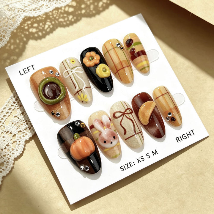 Artistic Seasonal Press-On Nail Set