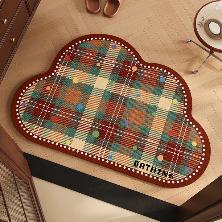 Playful Puppy Themed Bath Mat Kalsten