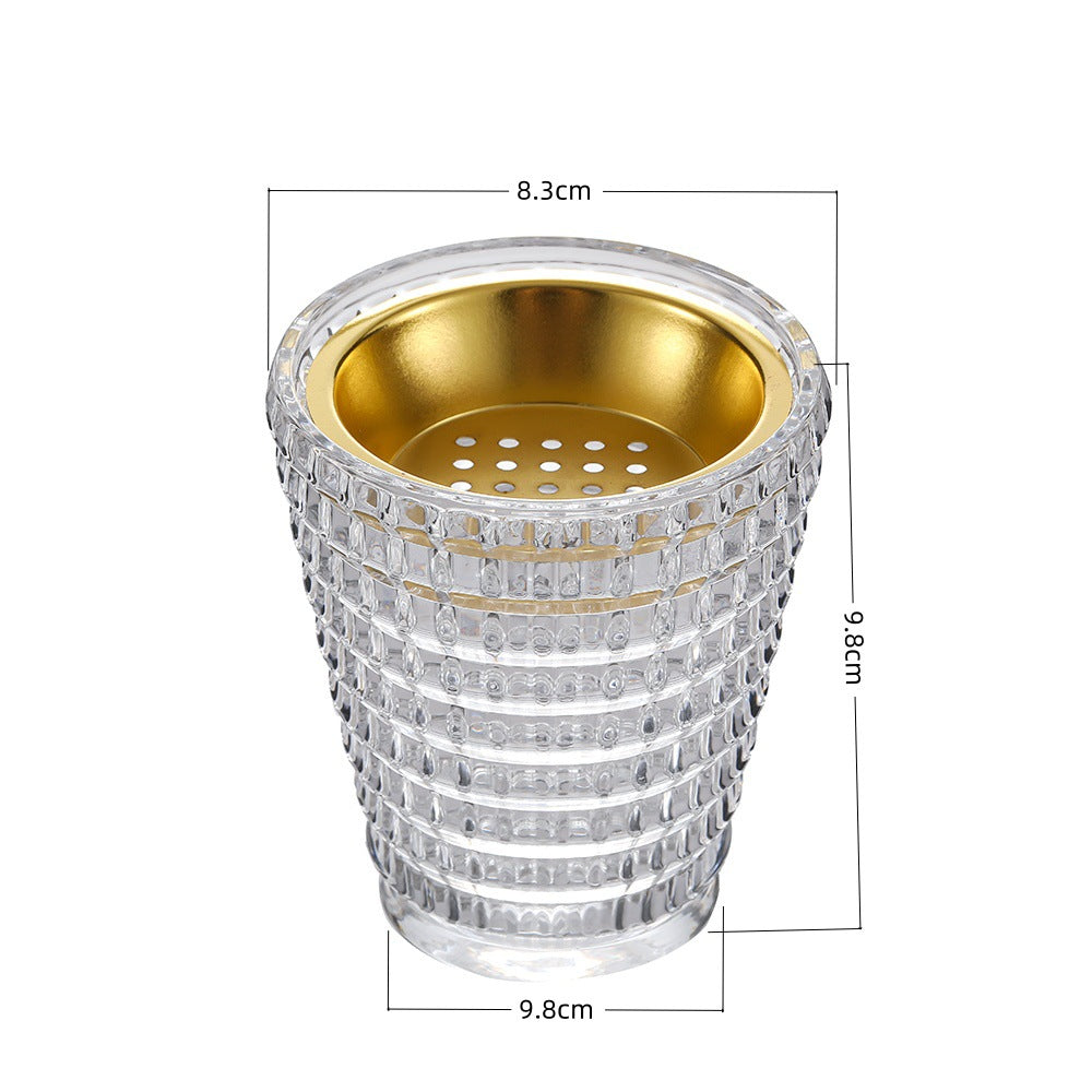 Perforated Removable Inner-Cup Toothbrush & Cosmetic Brush Holder Kalsten