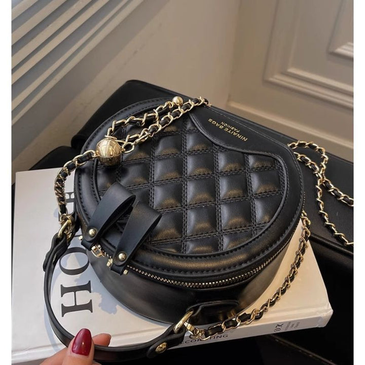 Quilted Round Crossbody Bag Kalsten