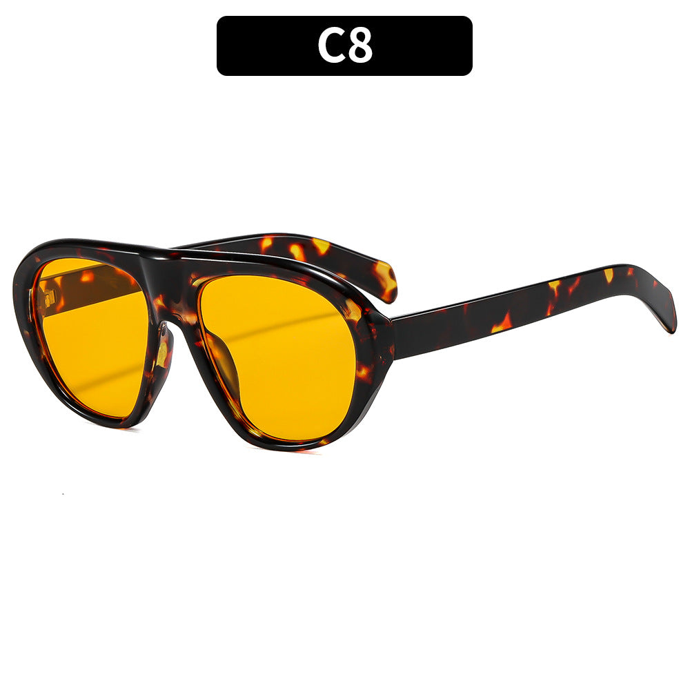 Angular Aviator Sunglasses