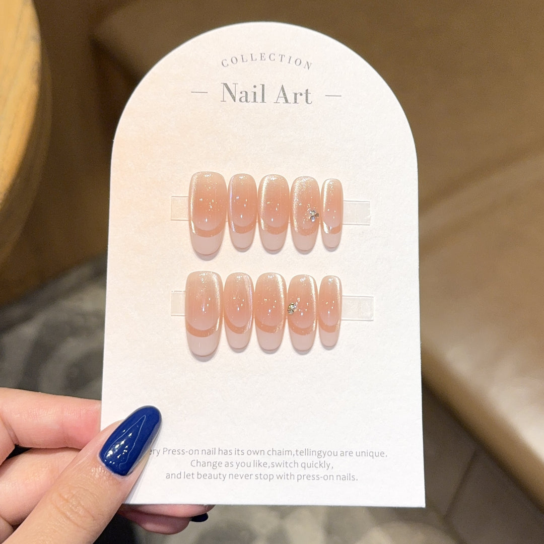 Artificial nails with glitter accents Kalsten