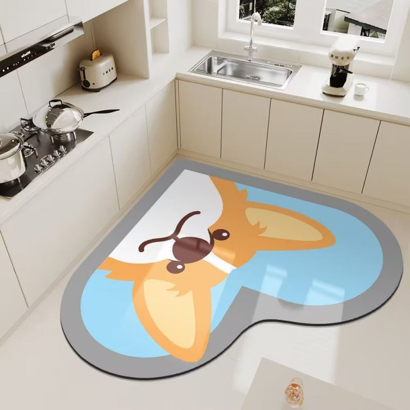 Cute Panda Themed Kitchen Floor Mat Kalsten