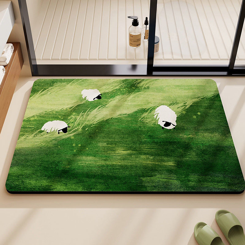 Playful Panda-Themed Soft Bath Mat Kalsten