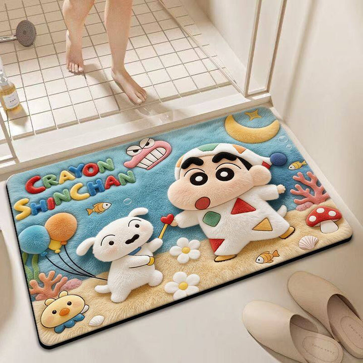 Cartoon Theme Plush Bath Mat