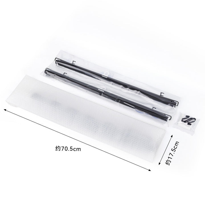 Unisex nan universal rain deflector set for side windows with mounting clips Kalsten