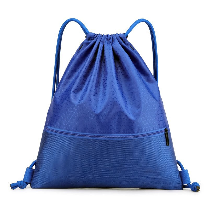 Honeycomb Patterned Drawstring Gym Bag Kalsten