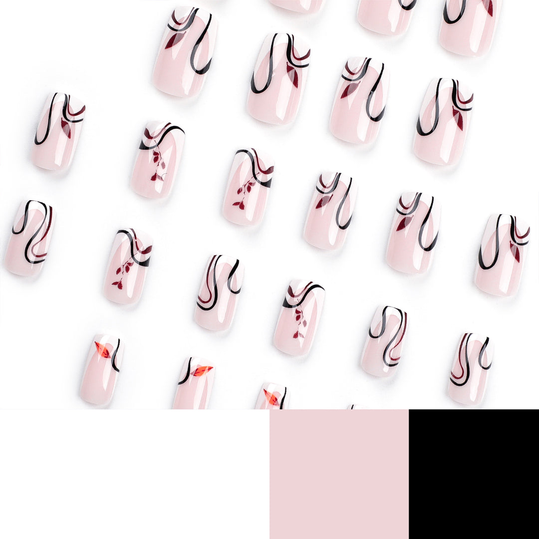 Artful acrylic nails with elegant marble design Kalsten
