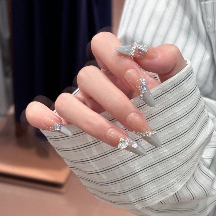 Artificial nails with decorative rhinestones Kalsten