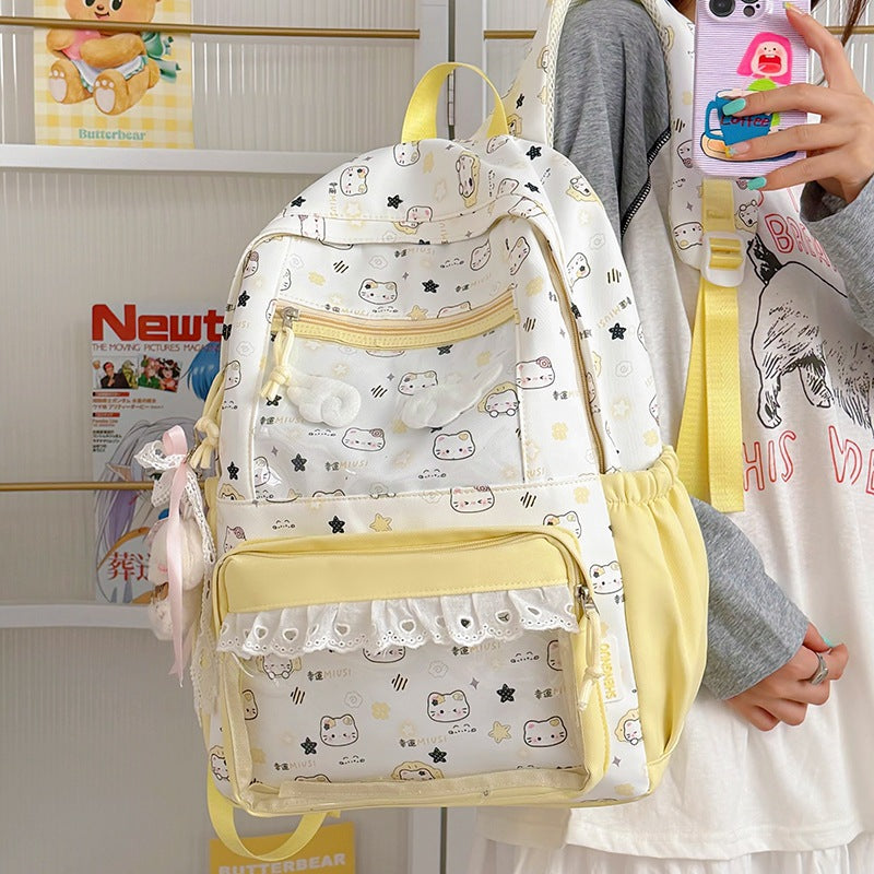 Cute Cartoon Print Backpack