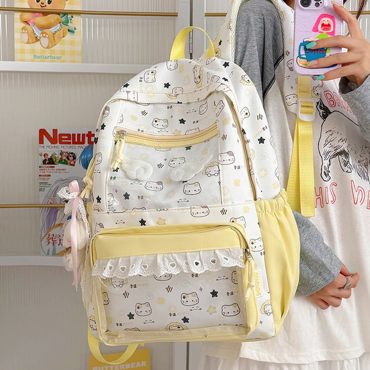 Cute Cartoon Print Backpack