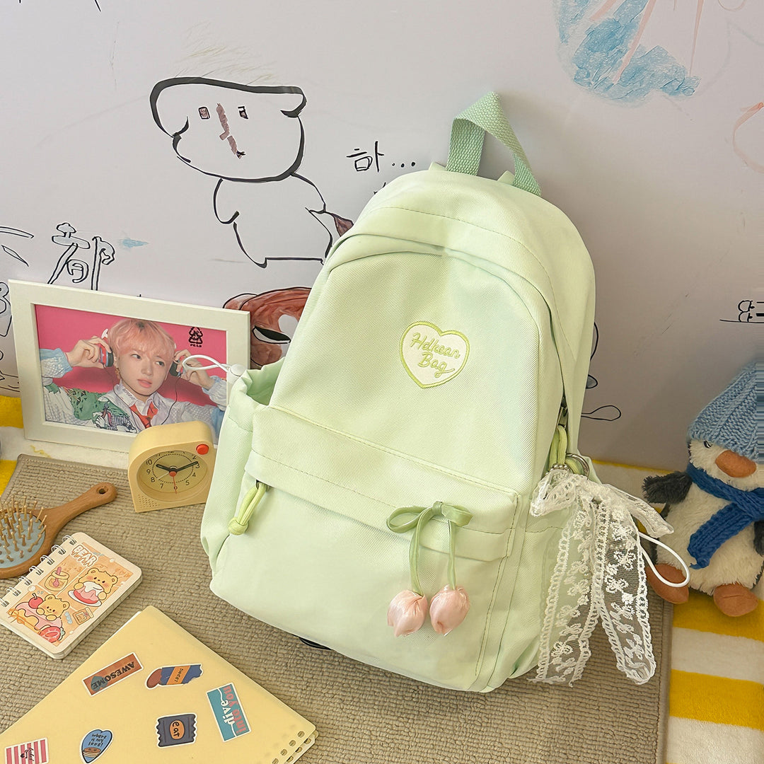 Floral-Embellished Casual Backpack Kalsten