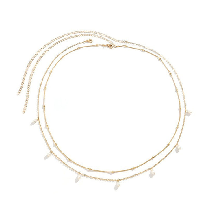 Delicate Layered Chain Necklace Kalsten