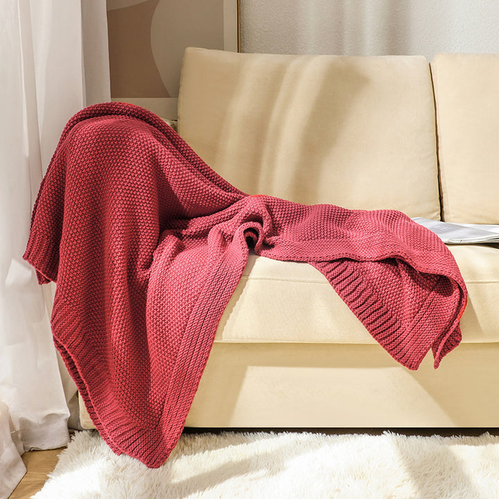 Cozy Knitted Throw Blanket Kalsten