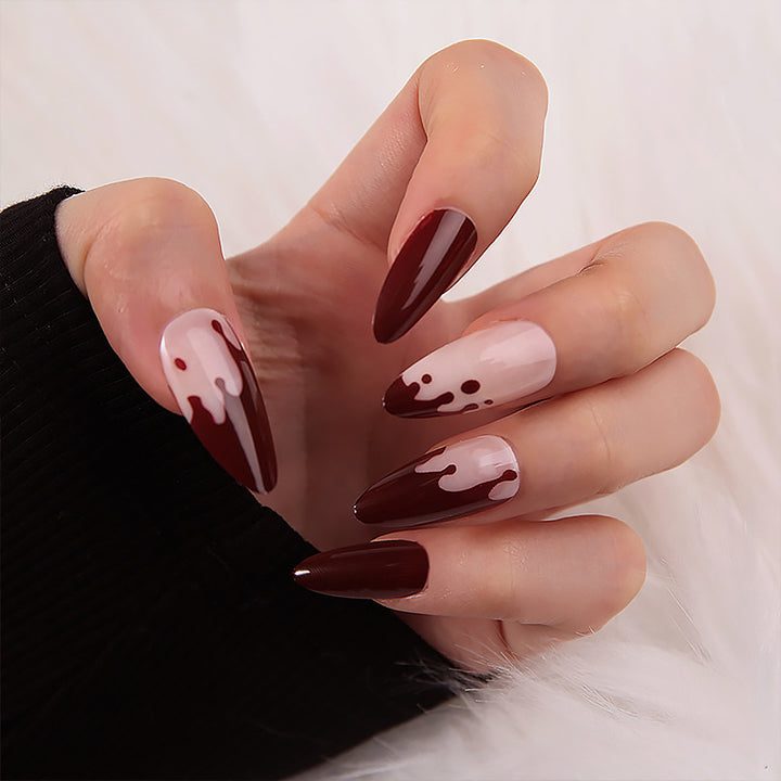 Artificial nails with floral minimalism Kalsten