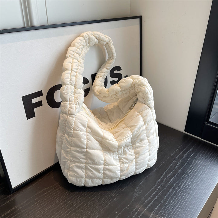 Textured Quilted Shoulder Bag Kalsten
