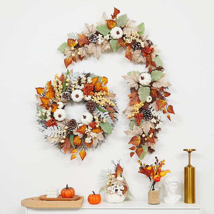 Autumn-Inspired Floral Wreath