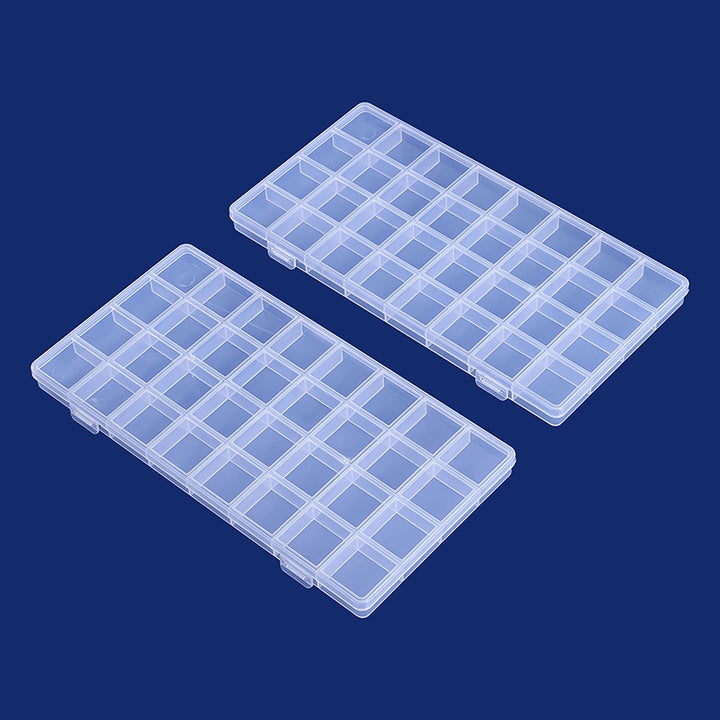 Multi-Divisional Transparent Craft Storage Box Kalsten