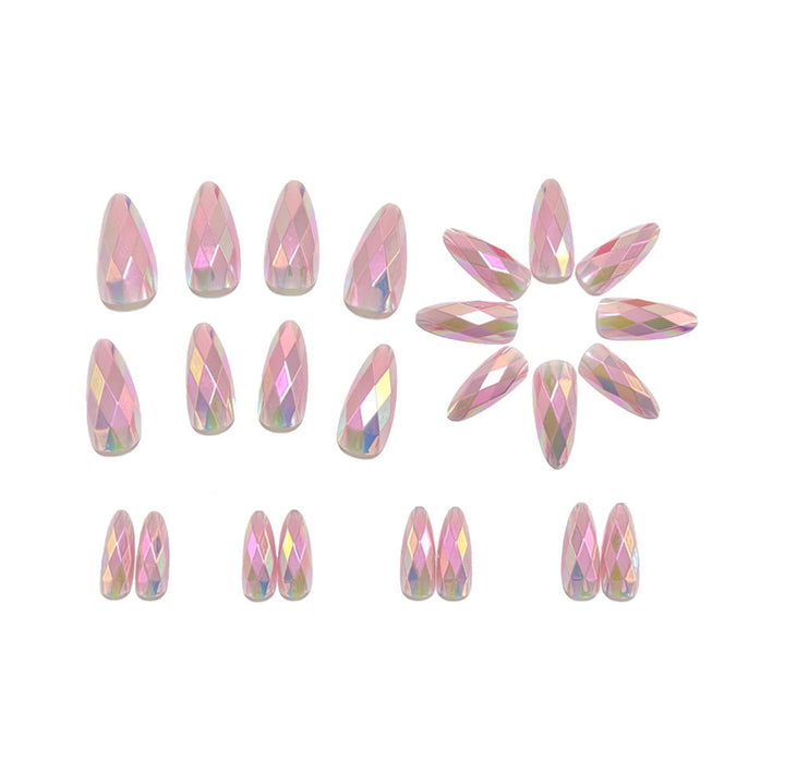 Artificial nails with radiant crystal design Kalsten