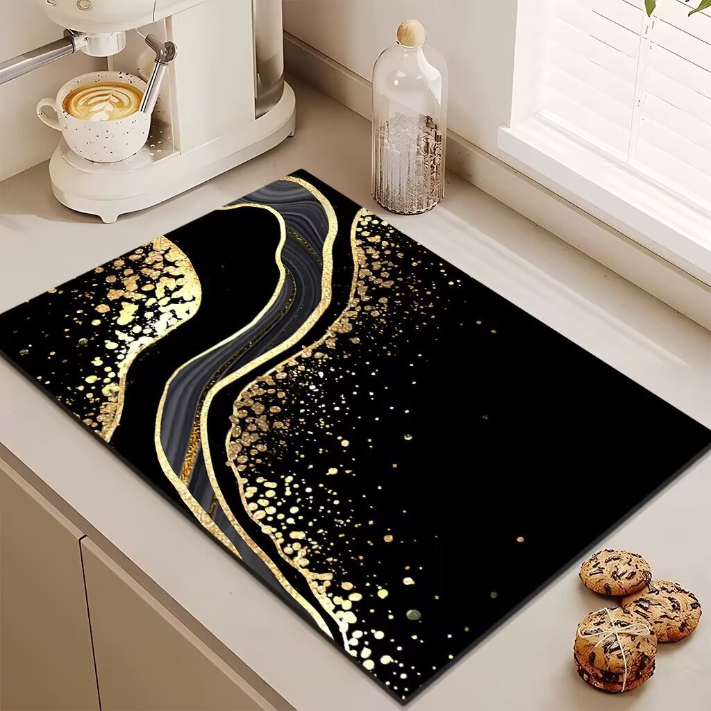 Abstract Design Kitchen Mat