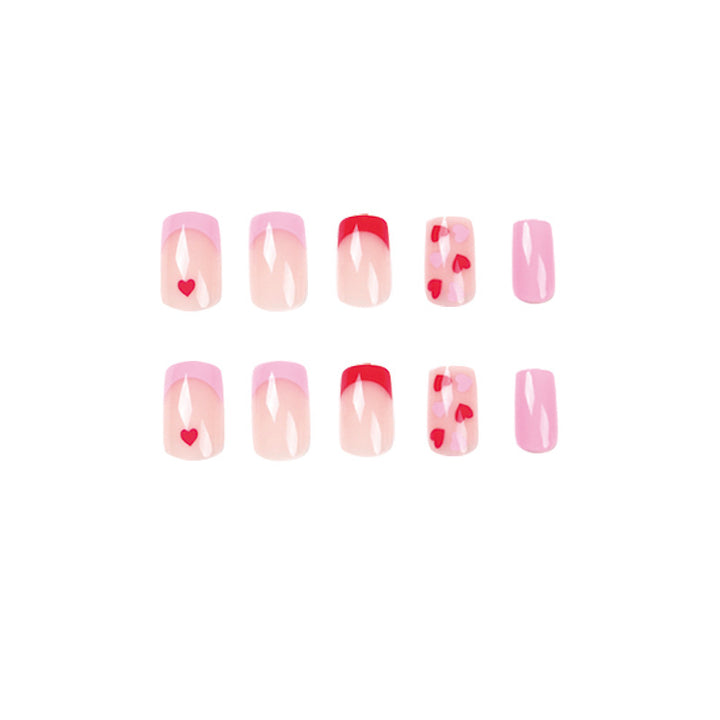 Artistic Nail Art with Heart Designs Kalsten