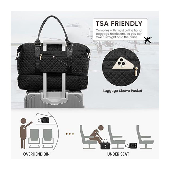 Versatile Quilted Weekend Bag Kalsten