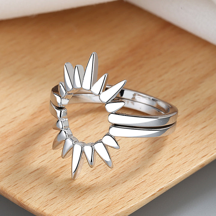 Dual-Tone Spiky Ring Kalsten