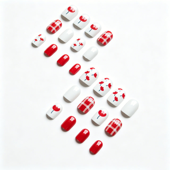 Seasonal Floral Nail Art Design