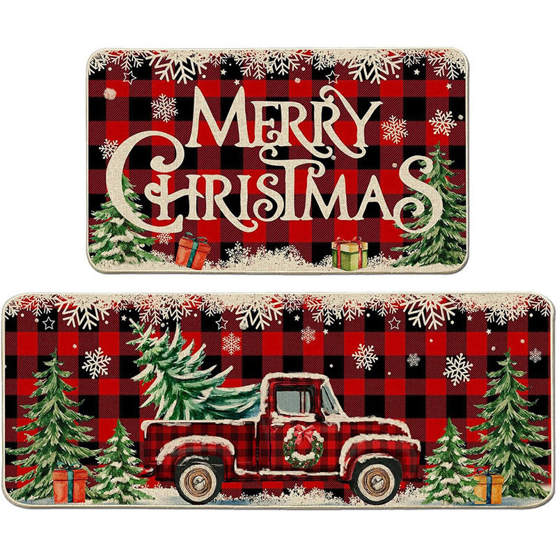 Festive Holiday Themed Doormat Kalsten