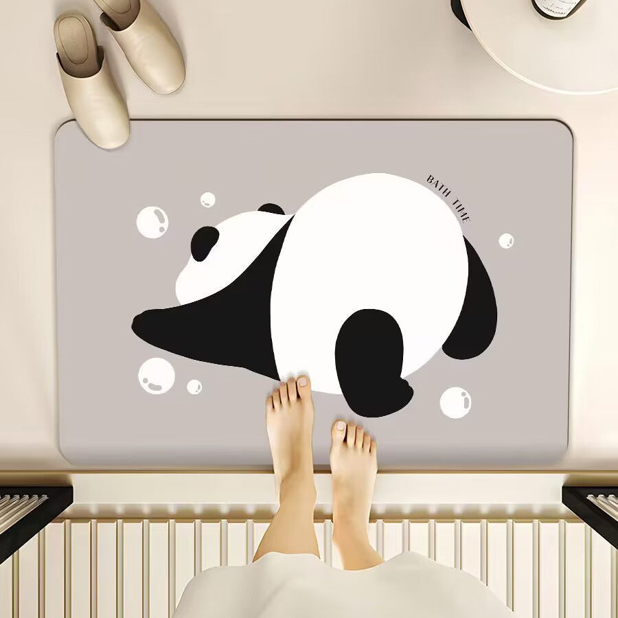 Cartoon-Themed Bath Mat