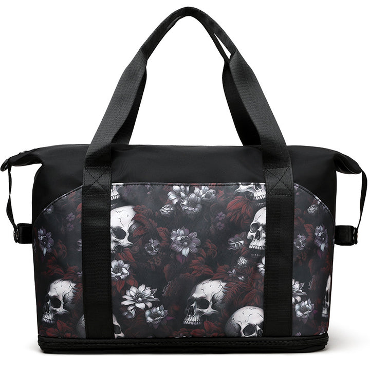 Artistic Skull Print Gym Duffel Bag Kalsten